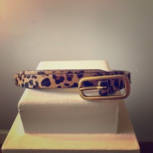 J Crew leopard print belt